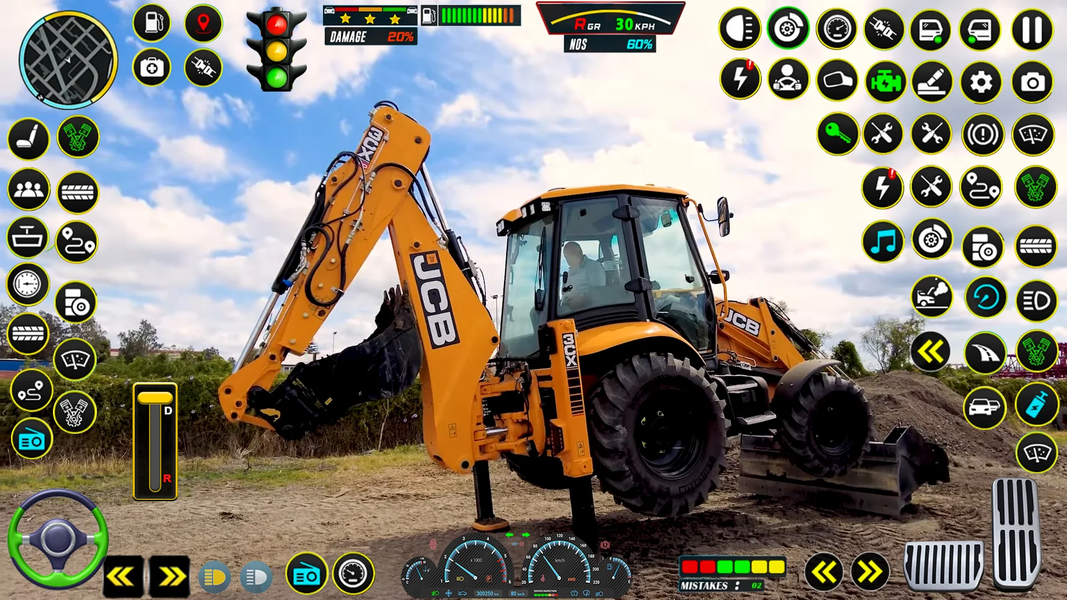 Construction Excavator Game - Gameplay image of android game