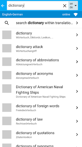 Multilang Dictionary Glosbe - Image screenshot of android app