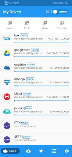 Cloud Indeed - Cloud Drive Manager - عکس برنامه موبایلی اندروید