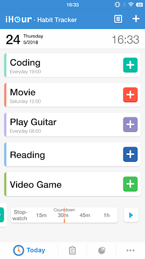 iHour - Habit & Skill Tracker - عکس برنامه موبایلی اندروید
