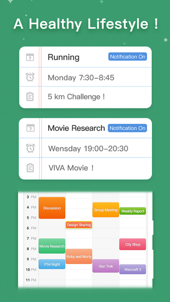 MyWeek - Weekly Schedule Plann - عکس برنامه موبایلی اندروید