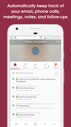 Cloze Relationship Management - عکس برنامه موبایلی اندروید
