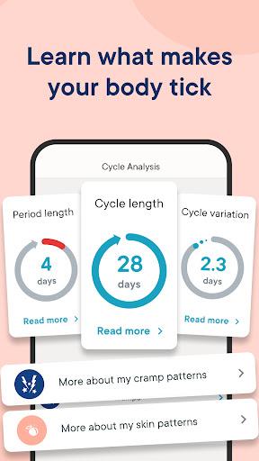 Period Tracker Clue - Ovulation and Cycle Calendar - عکس برنامه موبایلی اندروید