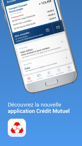Crédit Mutuel Banque en ligne - عکس برنامه موبایلی اندروید