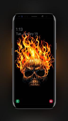Fire Skull Wallpaper - Image screenshot of android app