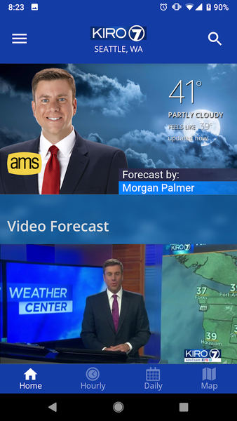 KIRO 7 PinPoint Weather App - Image screenshot of android app