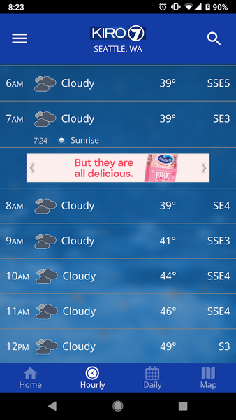 KIRO 7 PinPoint Weather - Image screenshot of android app