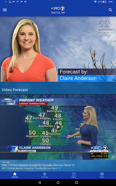 KIRO 7 PinPoint Weather - Image screenshot of android app