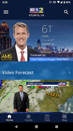 WSB-TV Channel 2 Weather - Image screenshot of android app