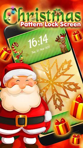 Christmas Pattern Lock Screen - Image screenshot of android app