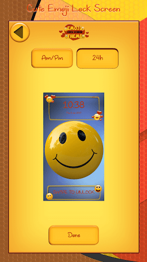 Cute Emoji Lock Screen - عکس برنامه موبایلی اندروید
