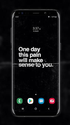 Black Quotes Wallpaper - Image screenshot of android app