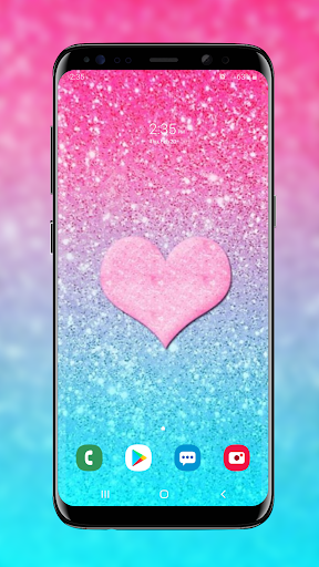 Pink Glitter Wallpapers - Image screenshot of android app