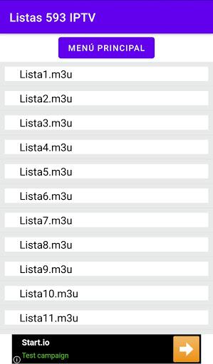 ۵۹۳ IPTV Lists - عکس برنامه موبایلی اندروید