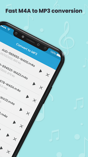 M4a to MP3 Audio Converter - عکس برنامه موبایلی اندروید