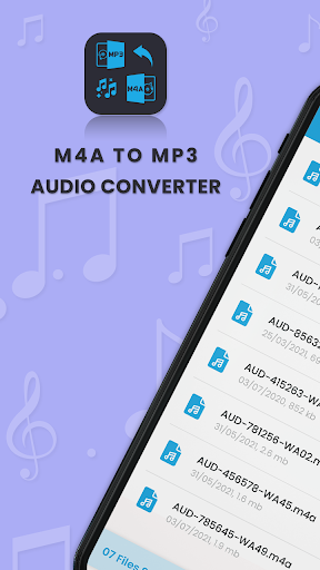 M4a to MP3 Audio Converter - عکس برنامه موبایلی اندروید