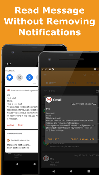 Past Notifications - Image screenshot of android app
