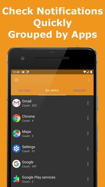 Past Notifications - Image screenshot of android app