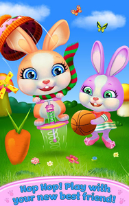 Baby Bunny - My Talking Pet - Gameplay image of android game