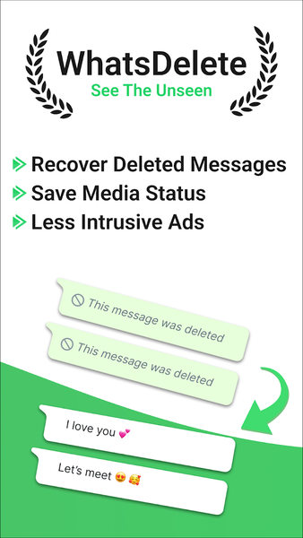 WhatsDelete - Recover Messages - عکس برنامه موبایلی اندروید