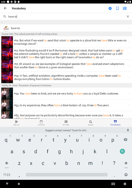 TEDICT - Image screenshot of android app