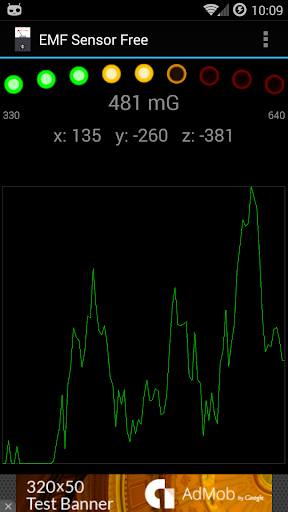 EMF Sensor Free - Image screenshot of android app