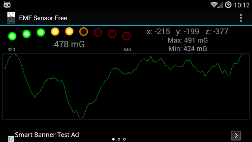 EMF Sensor Free - عکس برنامه موبایلی اندروید