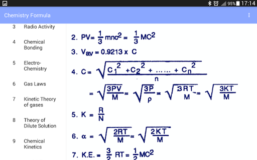Chemistry Formula - عکس برنامه موبایلی اندروید