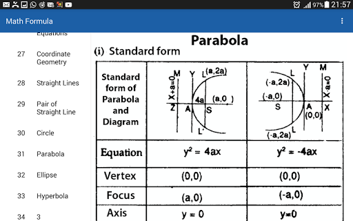 Math Formula for ۱۱th ۱۲th - عکس برنامه موبایلی اندروید
