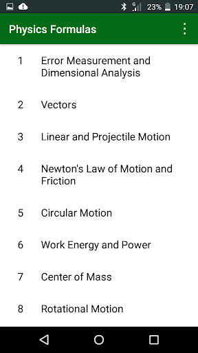 Physics Formula - عکس برنامه موبایلی اندروید