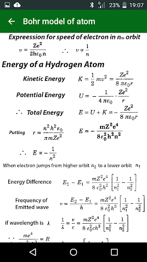 Physics Formula - عکس برنامه موبایلی اندروید