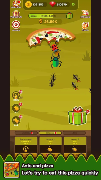 Ants And Pizza - عکس بازی موبایلی اندروید