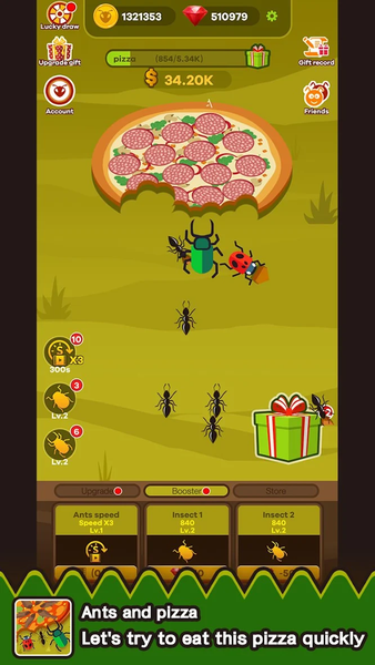 Ants And Pizza - عکس بازی موبایلی اندروید