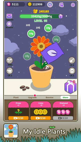 My Idle Plants - عکس بازی موبایلی اندروید