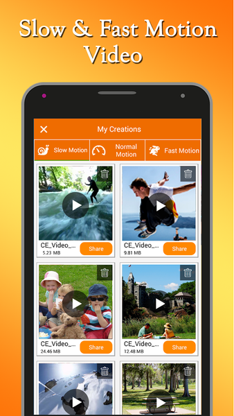 Fast & Slow Motion Video - عکس برنامه موبایلی اندروید