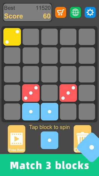 Match Match Dice Merge - Gameplay image of android game