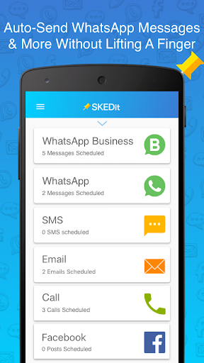 SKEDit: Auto Message Scheduler - Image screenshot of android app