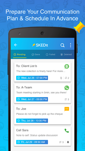 SKEDit: Auto Message Scheduler - Image screenshot of android app