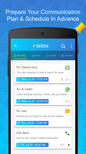 SKEDit: Auto Message Scheduler - عکس برنامه موبایلی اندروید