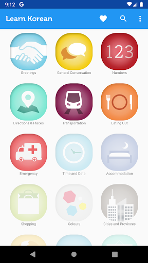 Learn Korean Phrasebook - عکس برنامه موبایلی اندروید