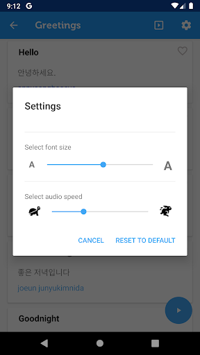 Learn Korean Phrasebook - Image screenshot of android app