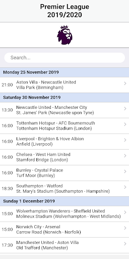 Football Live Scores - عکس برنامه موبایلی اندروید