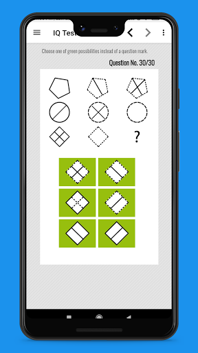 IQ Test - Intelligence Test - عکس برنامه موبایلی اندروید