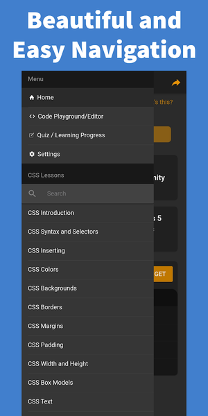 Learn CSS - Image screenshot of android app