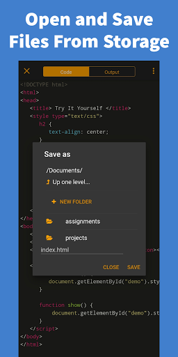 Learn JavaScript - Image screenshot of android app