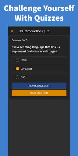 Learn JavaScript - Image screenshot of android app