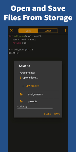 Learn Python - عکس برنامه موبایلی اندروید