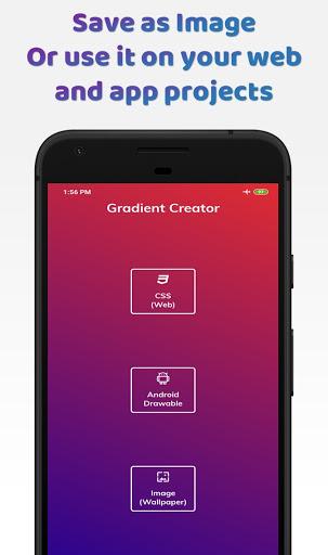 Gradient Creator - عکس برنامه موبایلی اندروید