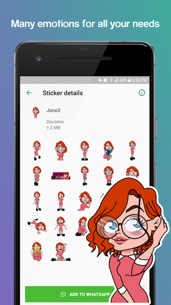 WAStickerApps Characters Stick - Image screenshot of android app