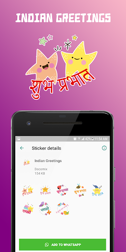 WAStickerApps - Greetings (Multi Language) - عکس برنامه موبایلی اندروید